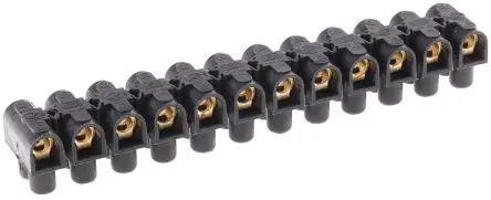 Produktfoto 1 von Legrand Polypropylen Klemmenleiste 76A Schwarz 12-polig Schraubbefestigung 16mm²