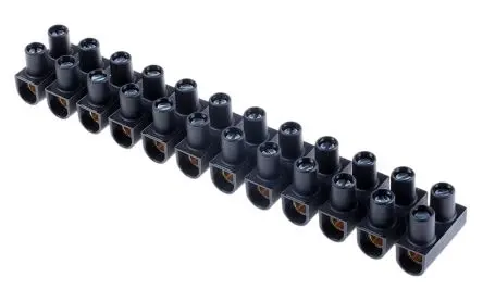 Produktfoto 1 von Legrand Polypropylen Klemmenleiste 101A Schwarz 12-polig Schraubbefestigung 25mm²