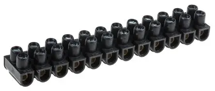 Produktfoto 1 von Legrand Polypropylen Klemmenleiste 24A Schwarz 12-polig Schraubbefestigung 2.5mm²