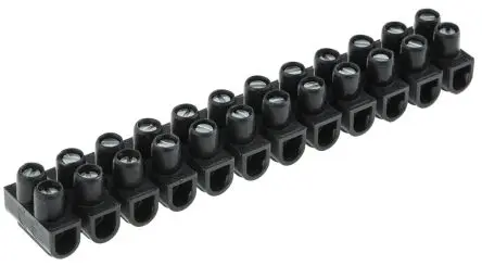 Produktfoto 1 von Legrand Polypropylen Klemmenleiste 24A Schwarz 12-polig Schraubbefestigung 2.5mm²