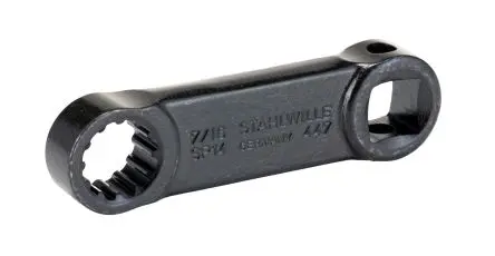 Produktfoto 1 von STAHLWILLE, 17 x 9.2 / 19 x 11 mm Vierkant Spline-Antriebsadapter, Waffenmetall, 50.8 mm