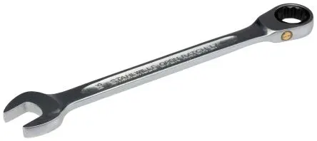 Produktfoto 1 von STAHLWILLE Gabel‑Ring Ratschenschlüssel 0.629 in Chrom Stahl, Länge 225 mm
