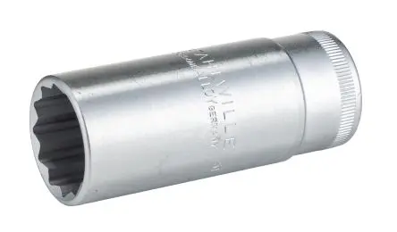 Produktfoto 1 von STAHLWILLE 1/2 in 12-Kant Buchse SW 1 in Vierkant x 83mm
