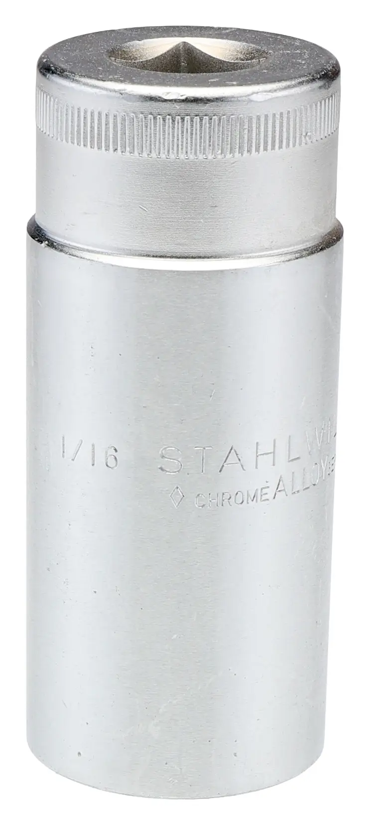 Produktfoto 1 von STAHLWILLE 1/2 in 12-Kant Buchse SW 1-1/16 in Vierkant x 84 mm