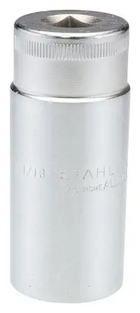 Produktfoto 1 von STAHLWILLE 1/2 in 12-Kant Buchse SW 1-1/16 in Vierkant x 84mm
