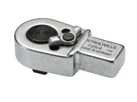 Produktfoto 1 von STAHLWILLE, 9 x 12 mm Sechskant Ratscheneinsatzwerkzeug, Brüniert, 17.5 mm
