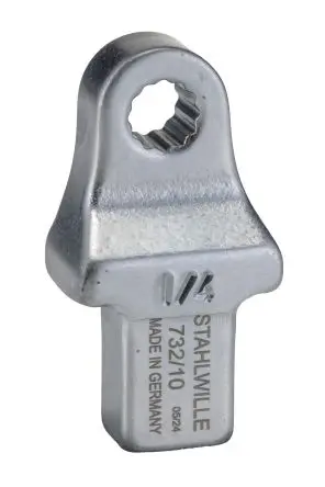 Produktfoto 1 von STAHLWILLE, 9 x 12 mm Rund Einsetzring-Schraubenschlüssel, Chrom, 13 mm