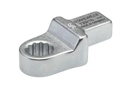 Produktfoto 1 von STAHLWILLE, 9 x 12 mm Rund Einsetzring-Schraubenschlüssel, Chrom, 17.2 mm