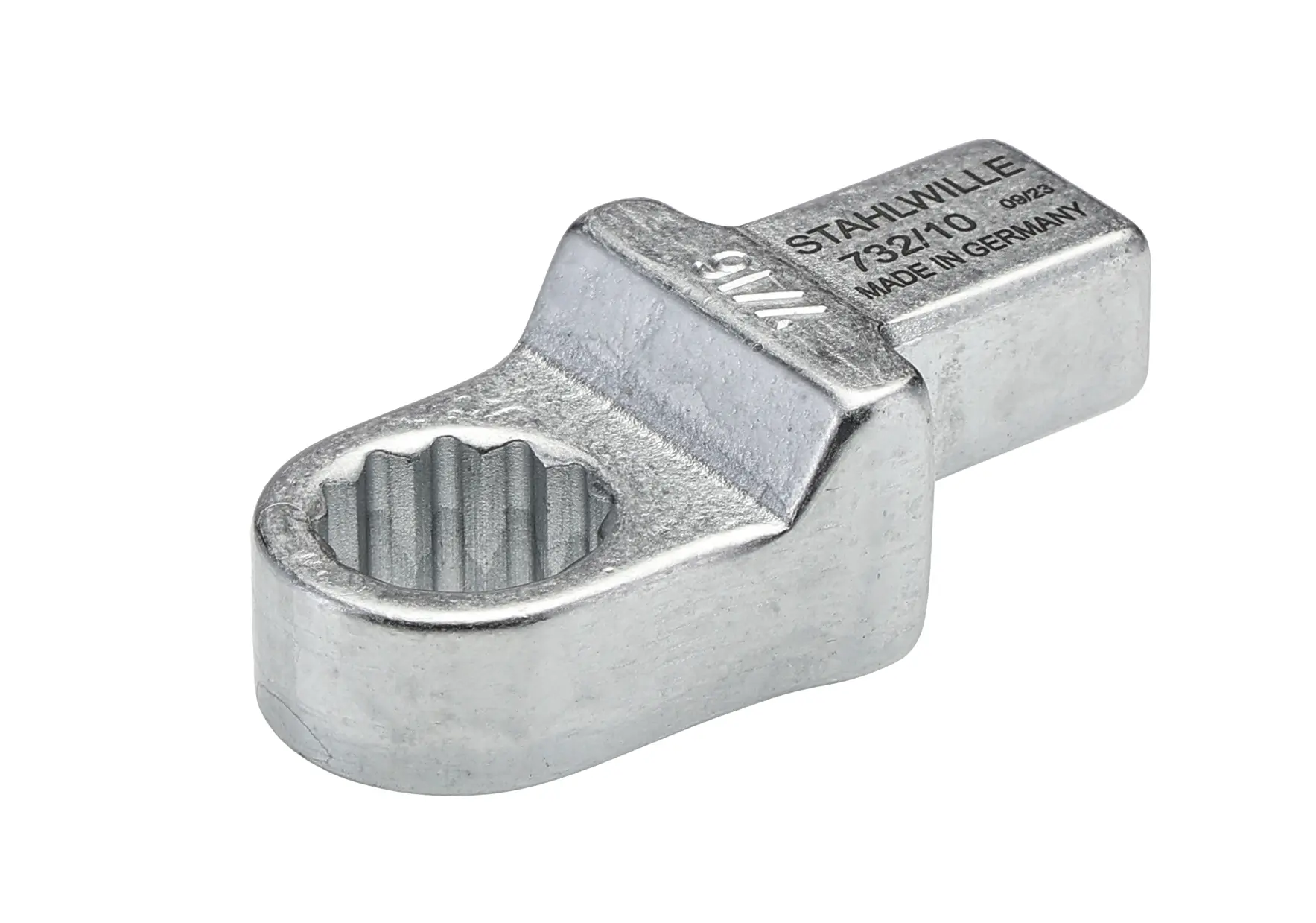 Produktfoto 1 von STAHLWILLE, 9 x 12 mm Rund Einsetzring-Schraubenschlüssel, Chrom, 18.5 mm