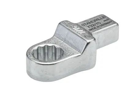 Produktfoto 1 von STAHLWILLE, 9 x 12 mm Rund Einsetzring-Schraubenschlüssel, Chrom, 18.5 mm