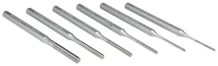 Produktfoto 1 von STAHLWILLE Splintentreiber Satz, 6-teilig, Länge 150 mm, Stift, 15 °