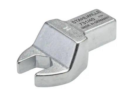 Produktfoto 1 von STAHLWILLE, 14 x 18 mm Gabelschlüsseleinsatz Einsetzschlüssel, Chrom, 14 mm