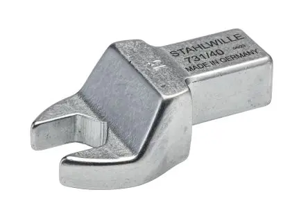 Produktfoto 1 von STAHLWILLE, 14 x 18 mm Gabelschlüsseleinsatz Einsetzschlüssel, Chrom, 15 mm