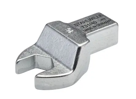 Produktfoto 1 von STAHLWILLE, 14 x 18 mm Gabelschlüsseleinsatz Einsetzschlüssel, Chrom, 18 mm