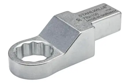 Produktfoto 1 von STAHLWILLE, 22 x 28 mm Rund Einsetzring-Schraubenschlüssel, Chrom, 30 mm