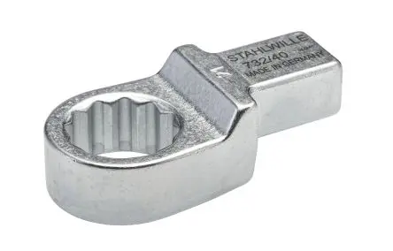 Produktfoto 1 von STAHLWILLE, 14 x 18 mm Rund Einsetzring-Schraubenschlüssel, Chrom, 33 mm