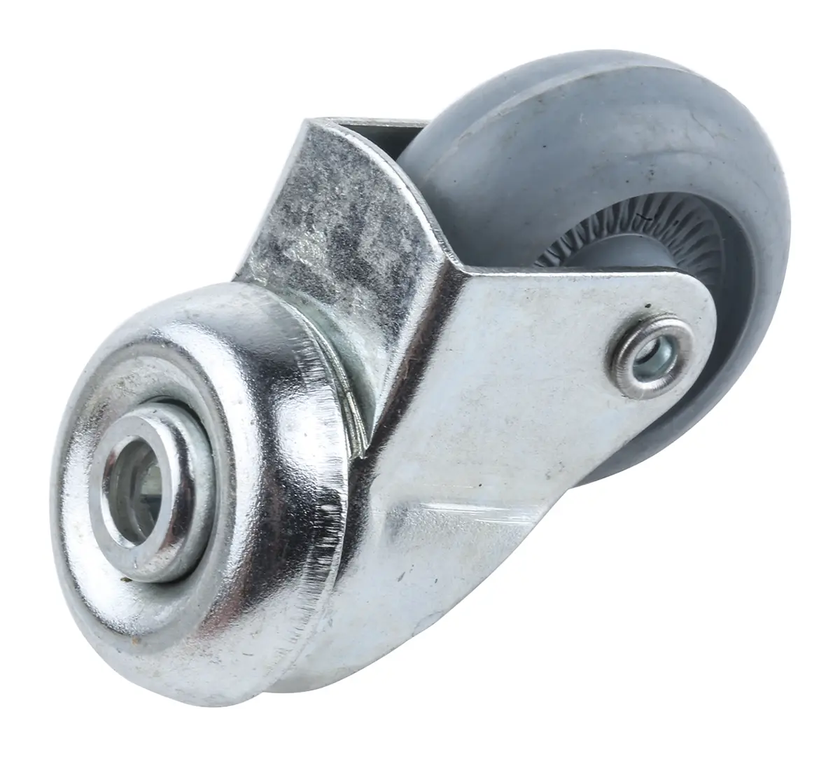 Produktfoto 1 von Guitel Hervieu Drehlager Lenkrolle, Rad ø 32mm, 20kg, Ges H. 46mm, Rad B. 14mm, Einfachbolzen, Gummi-Material
