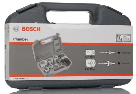 Produktfoto 1 von Bosch, Ø 57 mm Bi-Material Lochsäge Zentrierbohrer inkl. 8-Stk. / Bohrtiefe 40 mm