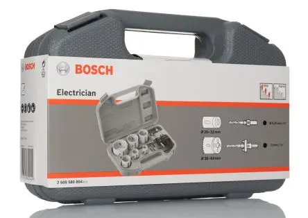 Produktfoto 1 von Bosch, Ø 64 mm Bi-Material Lochsäge Zentrierbohrer inkl. 8-Stk. / Bohrtiefe 40 mm