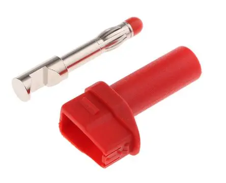 Produktfoto 1 von Staubli 4 mm Stecker Rot Bananenstecker, Kontakt Nickel, 500V 33A Lot