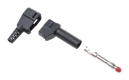 Produktfoto 1 von Staubli 4 mm Stecker Schwarz Bananenstecker, Kontakt Nickel, 500V 32A Lot