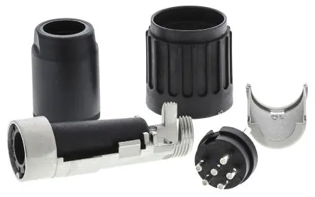 Produktfoto 1 von Amphenol Industrial C 091 B M16 DIN-Stecker Gerade 6-polig, DIN 45322, 300V ac 5A IP40 Kabel, Schraubbefestigung Stecker