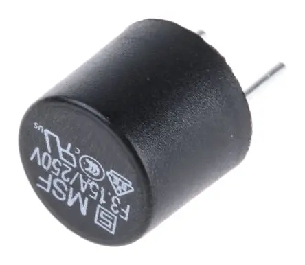 Produktfoto 1 von Schurter Nicht zurücksetzbare Sicherung 3.15A Radial 250V ac Thermoplast F 5.08 mm 18.8 mm 4.3mm 8.5 mm