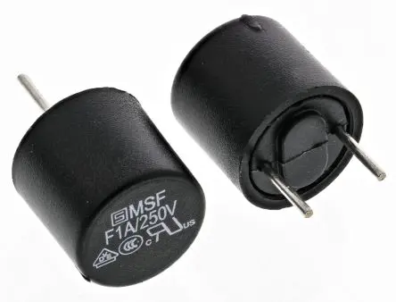 Produktfoto 1 von Schurter Nicht zurücksetzbare Sicherung 1A Radial 250V ac Thermoplast F 5.08 mm 18.8 mm 4.3mm 8.5 mm