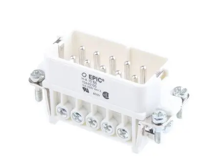 Produktfoto 1 von EPIC H-A Industrie-Steckverbinder Kontakteinsatz Stecker, 10-polig 14A, Kabel, Steckverbindereinsatz