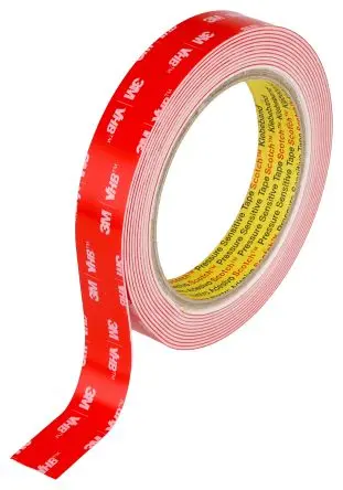 Produktfoto 1 von 3M LSE110WF 710015 Acrylat VHB-Klebeband doppelseitig, Weiß, Stärke 1.1 mm, 19mm x 3 m