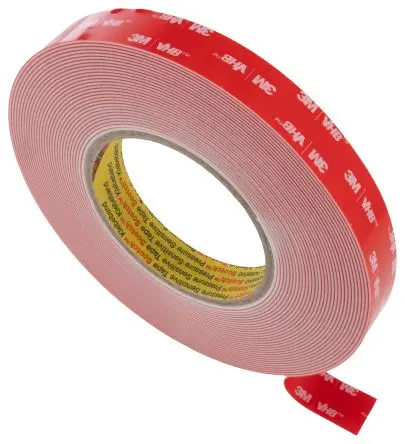 Produktfoto 1 von 3M LSE-110F 710028 Acrylat Schaumstoff Klebeband, Weiß, Stärke 1.1 mm, 19mm x 11 m