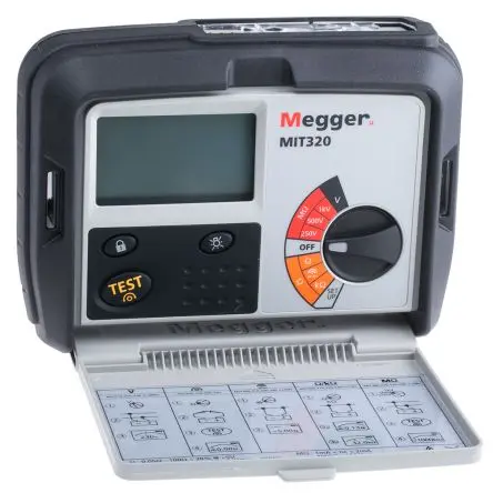 Produktfoto 1 von Megger MIT320 Isolationsprüfer 250 V, 1mA, 1000 V dc Isolations- & Durchgangsprüfgerät CAT III, DKD/DAkkS-kalibriert
