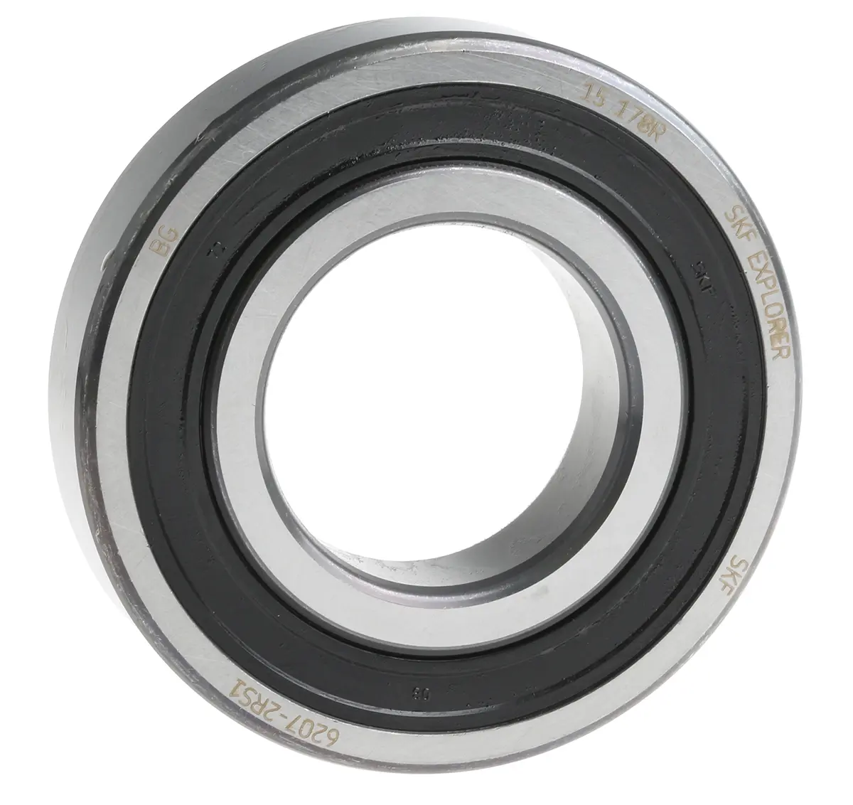 Produktfoto 1 von SKF 1-reihig Kugellager glatt, Innen-Ø 35 mm / Außen-Ø 72 mm Außen-ø , Breite 17 mm