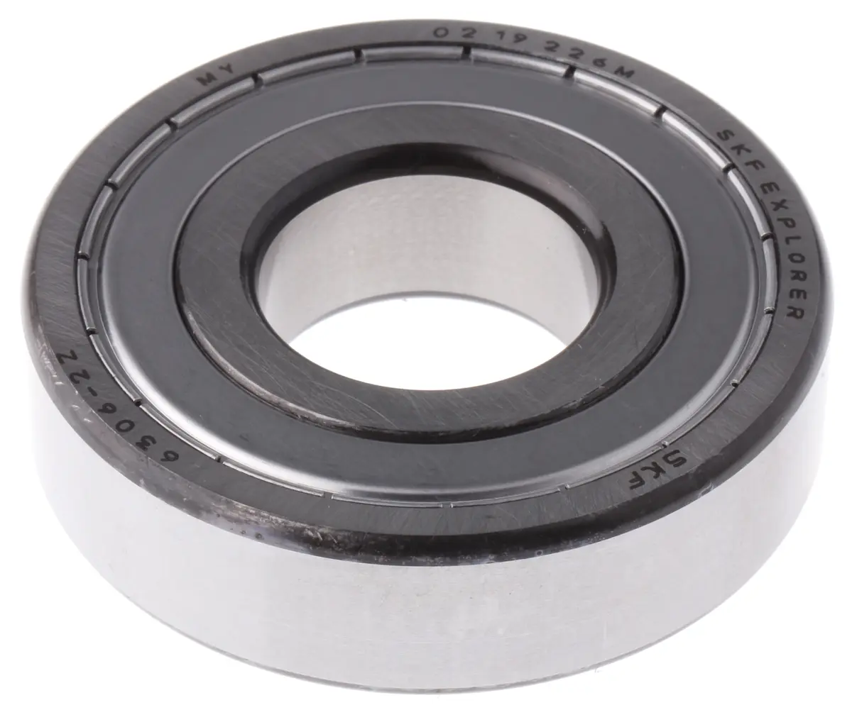 Produktfoto 1 von SKF 1-reihig Kugellager glatt, Innen-Ø 30 mm / Außen-Ø 72 mm Außen-ø , Breite 19 mm