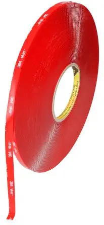 Produktfoto 1 von 3M 4910F VHB Acrylat Schaumstoff Klebeband, Klar, Stärke 1 mm, 9mm x 33 m