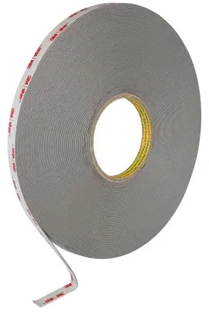 Produktfoto 1 von 3M 4941 700007 Acrylat Hochfestes Klebeband, Grau, Stärke 1.1 mm, 12.0mm x 33 m