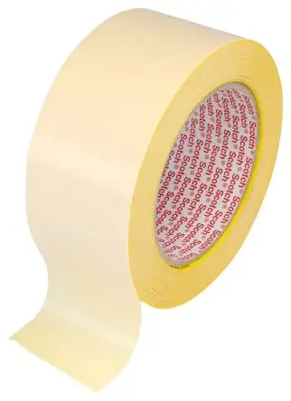 Produktfoto 1 von 3M 9195 Doppelseitiges Papierband, Gelb, Stärke 0.13 mm Polypropylenfolie, 50mm x 25 m