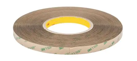 Produktfoto 1 von 3M F9473PC Doppelseitiges Papierband, Klar, -40 °C bis 260 °C, Stärke 0.26 690kPa Acrylat, 12mm x 55 m