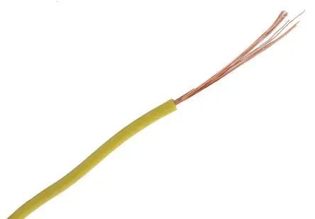 Produktfoto 1 von Staubli Schaltdraht, 27 AWG 100 m Gelb Ø 1 mm 26 Litzen