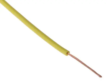 Produktfoto 1 von Staubli FlexiVolt Schaltdraht, 26 AWG 100 m Gelb Ø 1.5 mm 39 Litzen Polyvinylchlorid