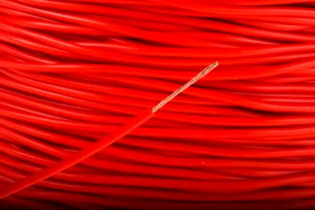 Produktfoto 1 von Staubli FlexiVolt Schaltdraht, 23 AWG 100 m Rot Ø 1.7 mm 66 Litzen Polyvinylchlorid