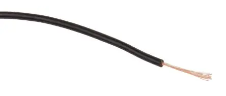 Produktfoto 1 von Staubli FlexiVolt Schaltdraht, 26 AWG 100 m Schwarz Ø 1.5 mm 39 Litzen