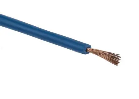 Produktfoto 1 von Staubli Schaltdraht, 26 AWG 100 m Blau Ø 1.5 mm 39 Litzen