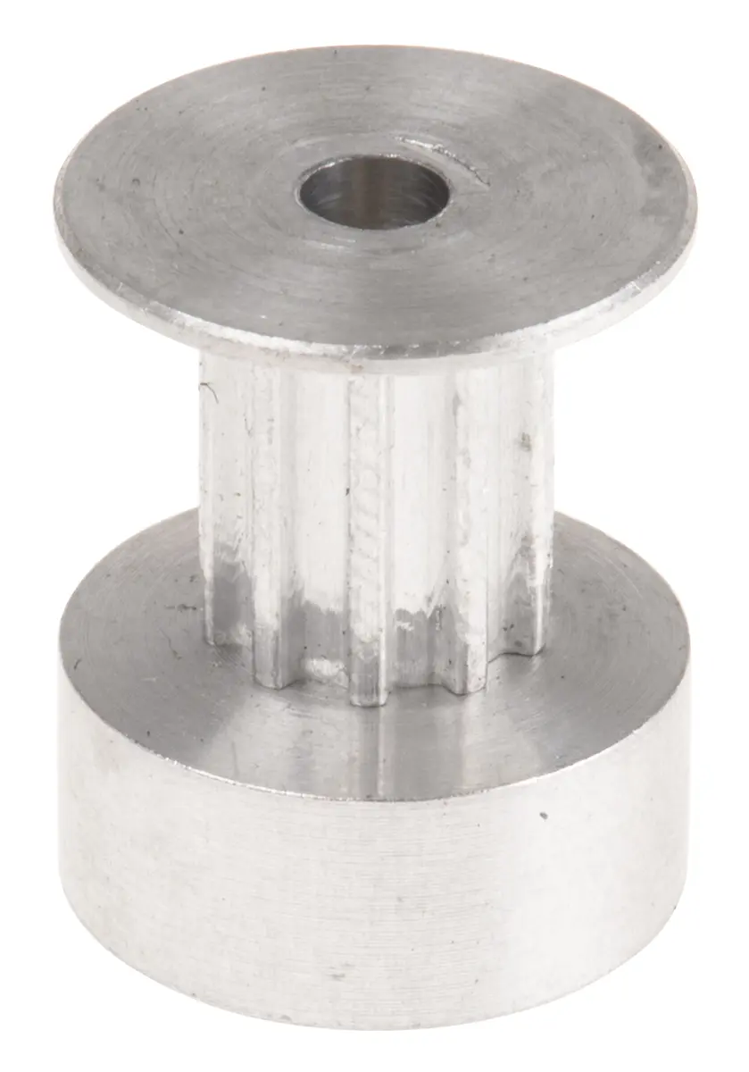 Produktfoto 1 von RS PRO Aluminium Zahnriemenscheibe 6 mm, 10 Zähne / Teilung 2.5 mm, Bohrung 3 mm