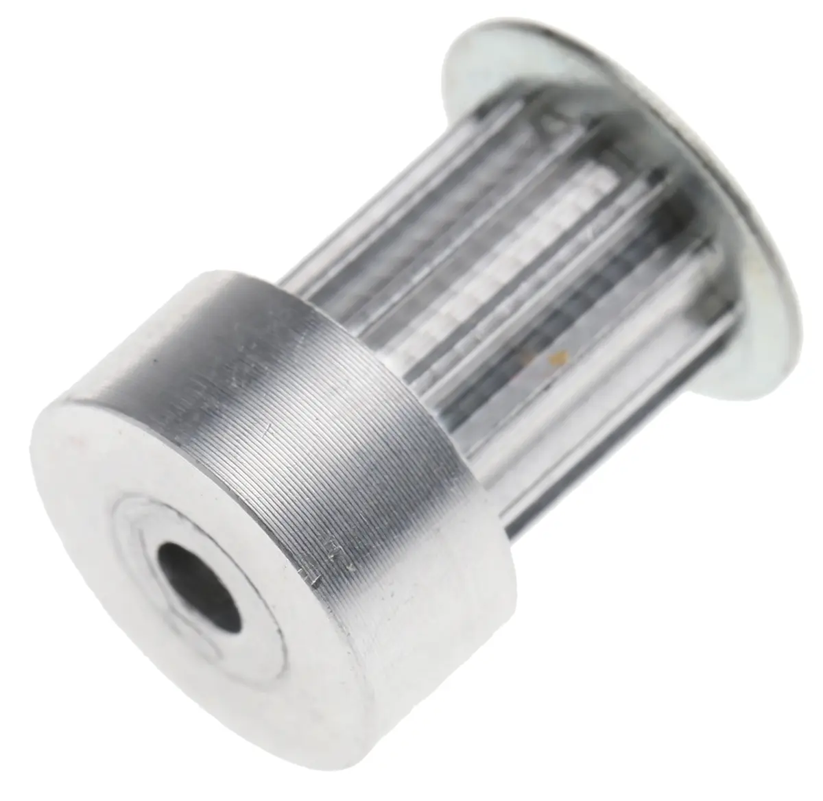 Produktfoto 1 von RS PRO Aluminium Zahnriemenscheibe 6 mm, 12 Zähne / Teilung 2.5 mm, Bohrung 3 mm