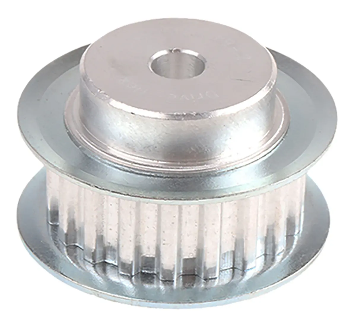 Produktfoto 1 von RS PRO Aluminium Zahnriemenscheibe 10 mm, 19 Zähne / Teilung 5 mm, Bohrung 6 mm