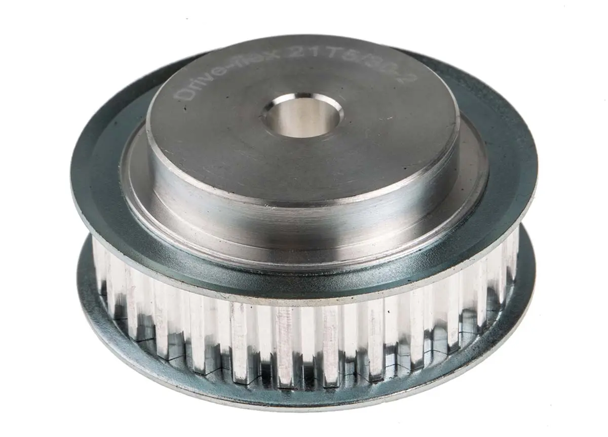 Produktfoto 1 von RS PRO Aluminium Zahnriemenscheibe 10 mm, 30 Zähne / Teilung 5 mm, Bohrung 8 mm