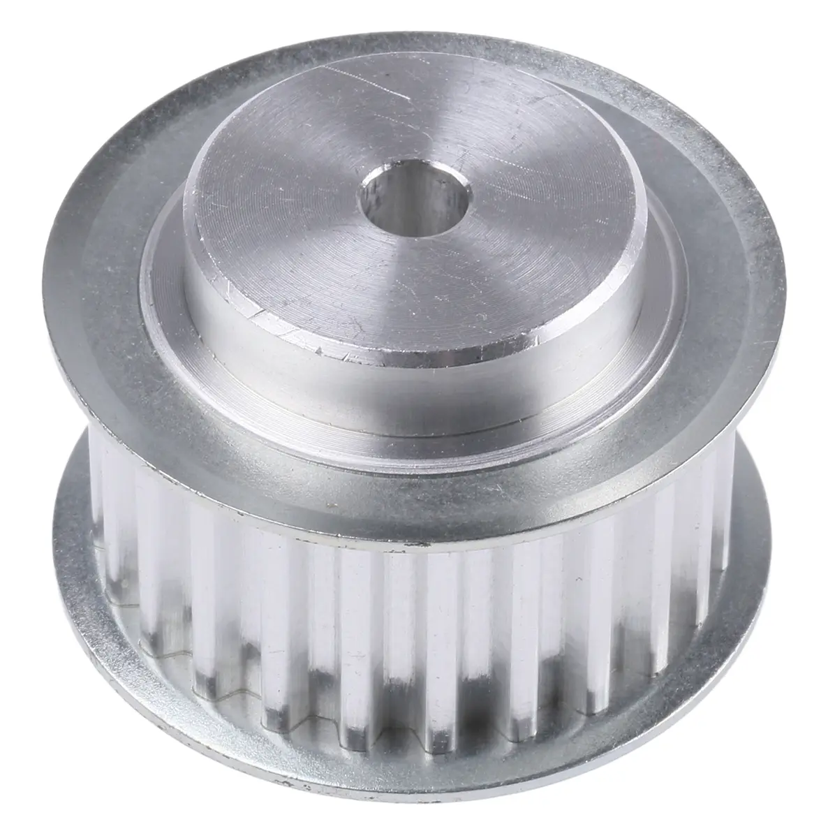 Produktfoto 1 von RS PRO Aluminium Zahnriemenscheibe 16 mm, 24 Zähne / Teilung 5 mm, Bohrung 6 mm