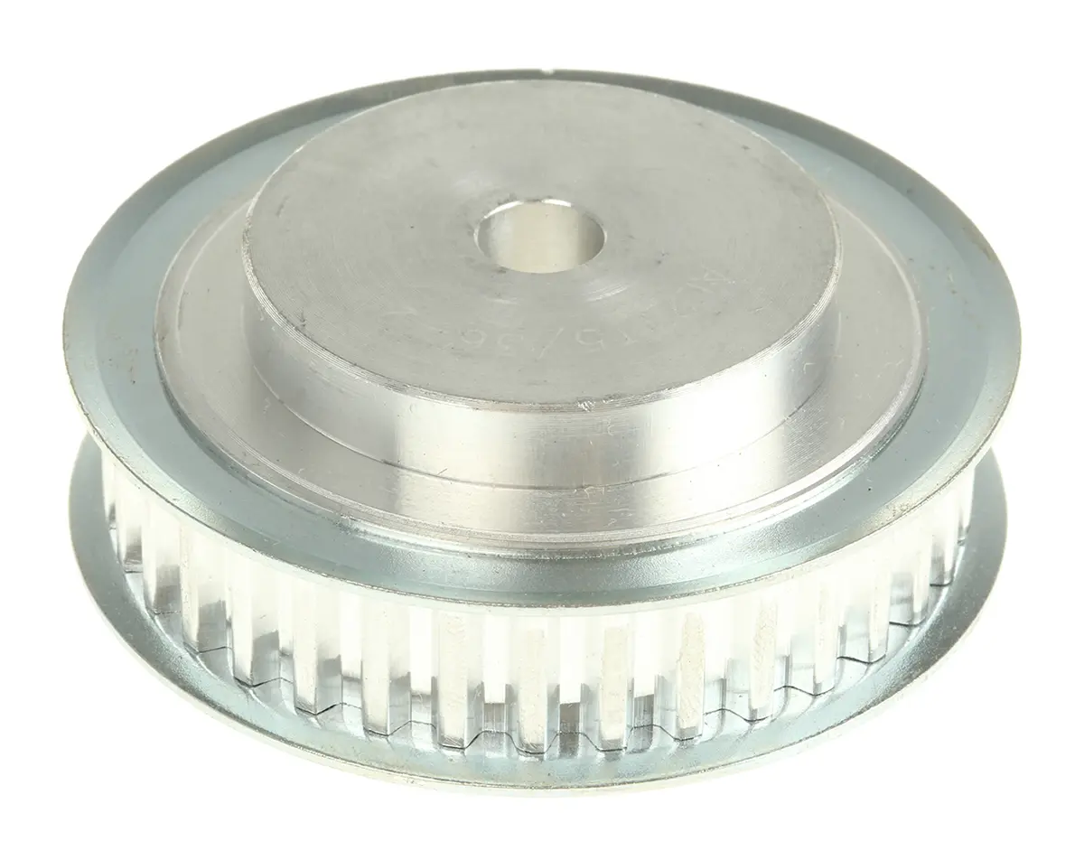 RS PRO Aluminium Zahnriemenscheibe 10 mm, 36 Zähne / Teilung 5 mm, Bohrung 8 mm