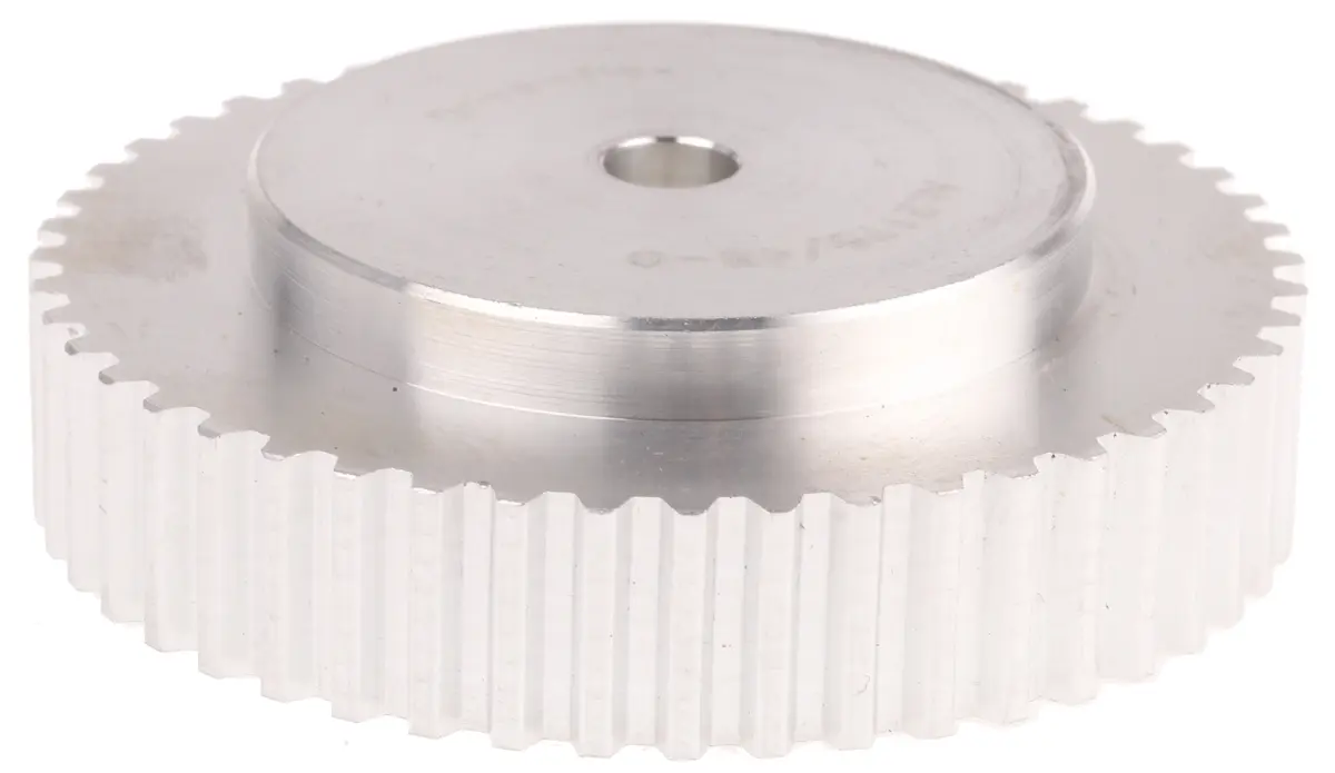 RS PRO Aluminium Zahnriemenscheibe 10 mm, 48 Zähne / Teilung 5 mm, Bohrung 8 mm
